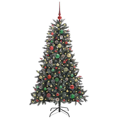Artificial Christmas Tree with 150 LEDs with Stand Green 150 cm