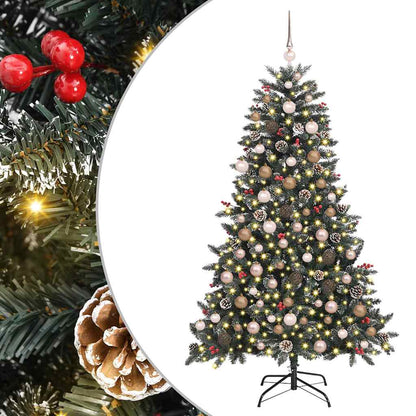 Artificial Christmas Tree with 300 LEDs with Stand Green 180 cm