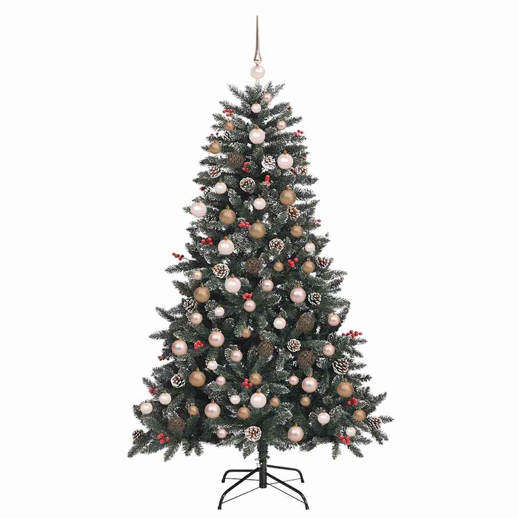 Artificial Christmas Tree with 300 LEDs with Stand Green 180 cm