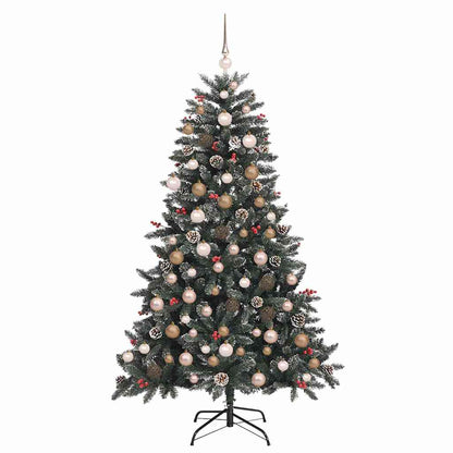 Artificial Christmas Tree with 300 LEDs with Stand Green 180 cm