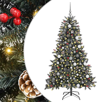Artificial Christmas Tree with 300 LEDs with Stand Green 180 cm
