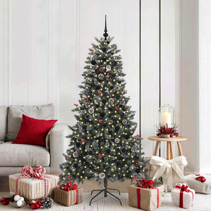 Artificial Christmas Tree with 300 LEDs with Stand Green 180 cm