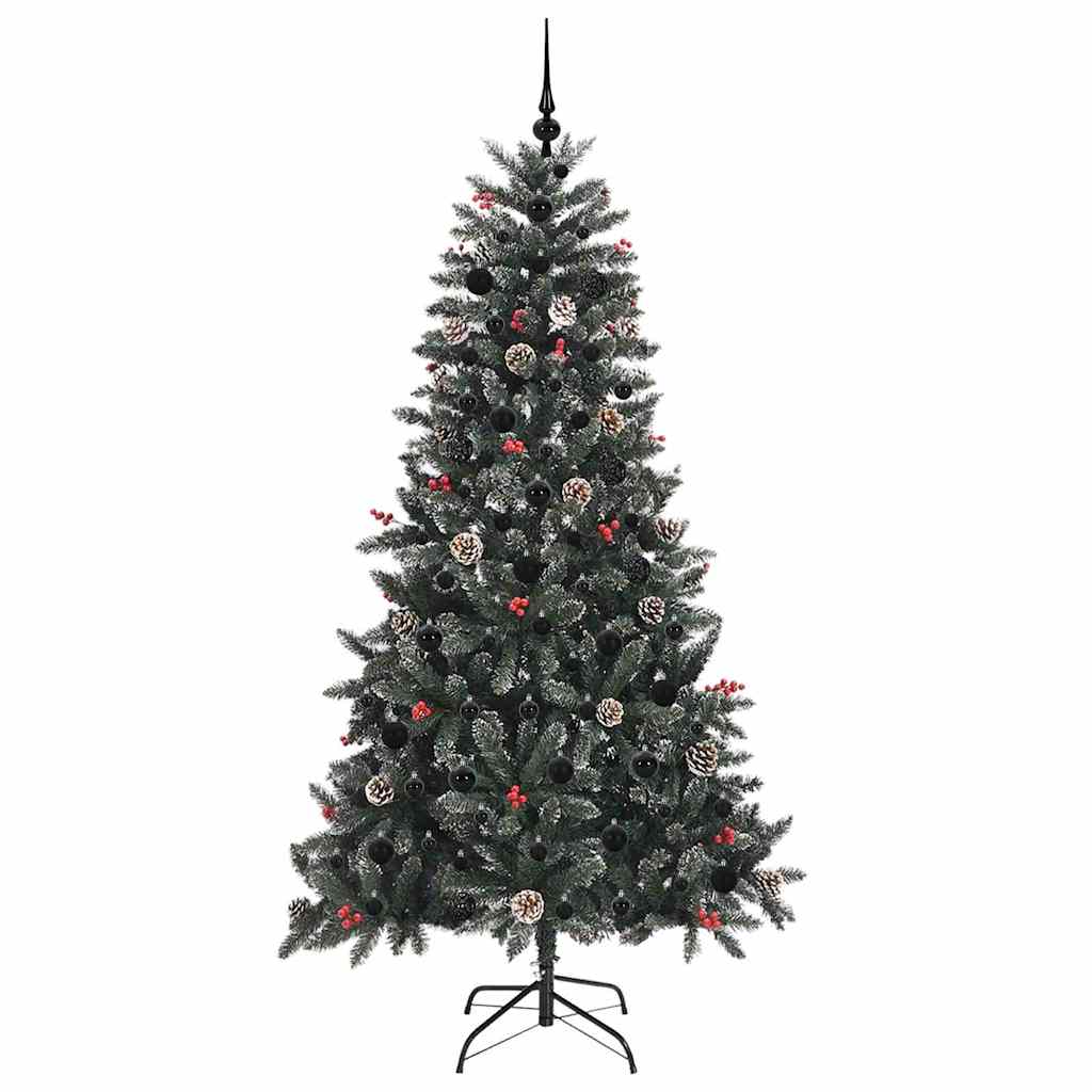 Artificial Christmas Tree with 300 LEDs with Stand Green 180 cm