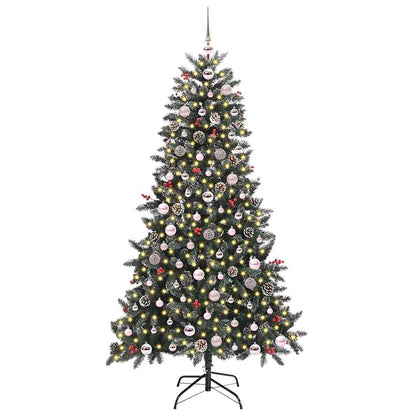 Artificial Christmas Tree with 300 LEDs with Stand Green 180 cm