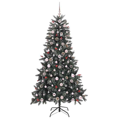 Artificial Christmas Tree with 300 LEDs with Stand Green 180 cm