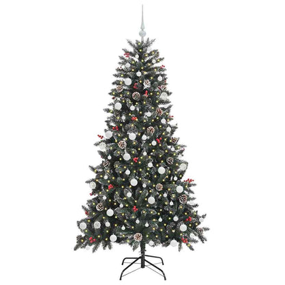 Artificial Christmas Tree with 300 LEDs with Stand Green 180 cm