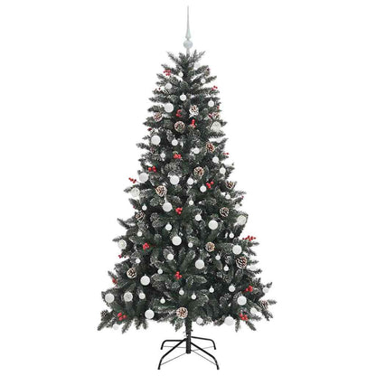 Artificial Christmas Tree with 300 LEDs with Stand Green 180 cm