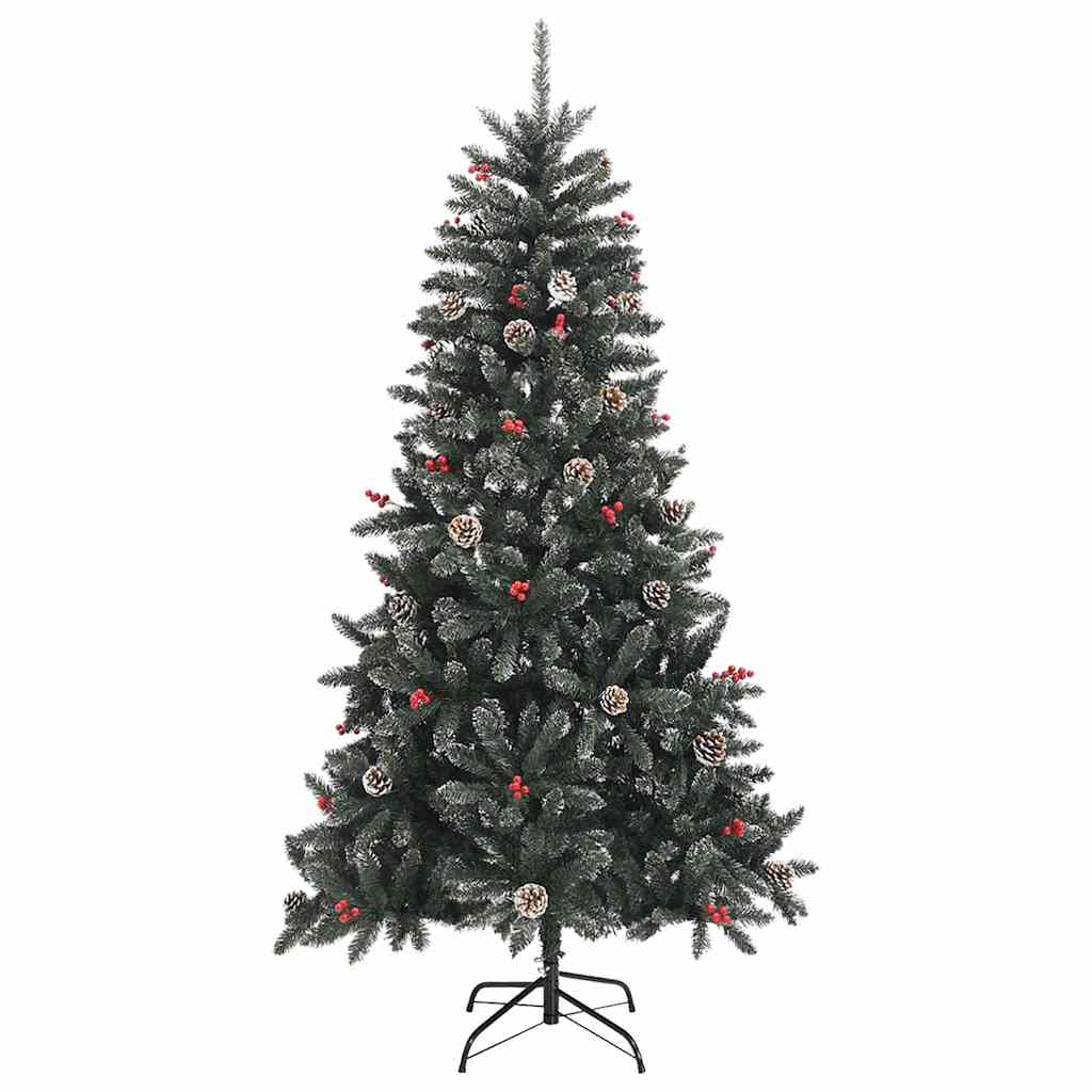 Artificial Christmas Tree with 300 LEDs with Stand Green 180 cm