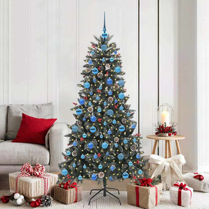 Artificial Christmas Tree with 300 LEDs with Stand Green 180 cm
