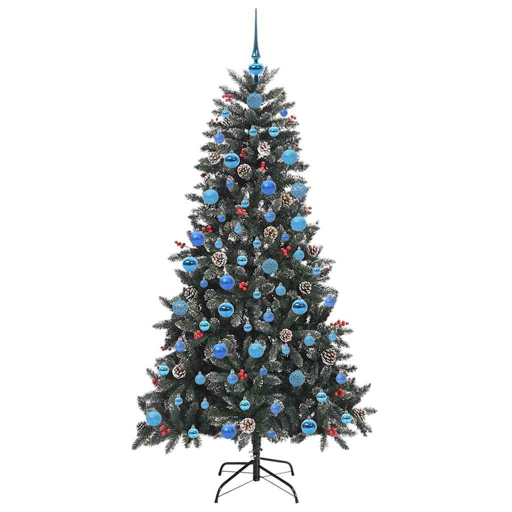 Artificial Christmas Tree with 300 LEDs with Stand Green 180 cm