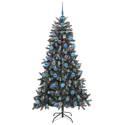 Artificial Christmas Tree with 300 LEDs with Stand Green 180 cm