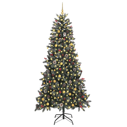 Artificial Christmas Tree with 300 LEDs with Stand Green 240 cm