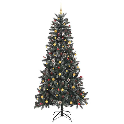 Artificial Christmas Tree with 300 LEDs with Stand Green 240 cm
