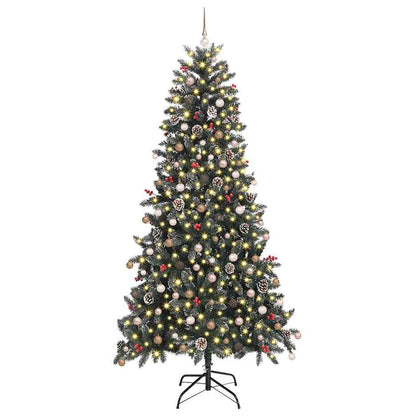Artificial Christmas Tree with 300 LEDs with Stand Green 240 cm