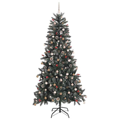 Artificial Christmas Tree with 300 LEDs with Stand Green 240 cm