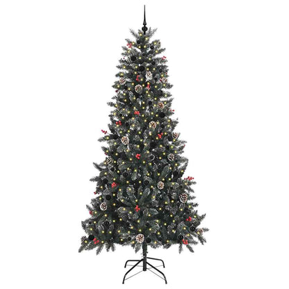 Artificial Christmas Tree with 300 LEDs with Stand Green 240 cm