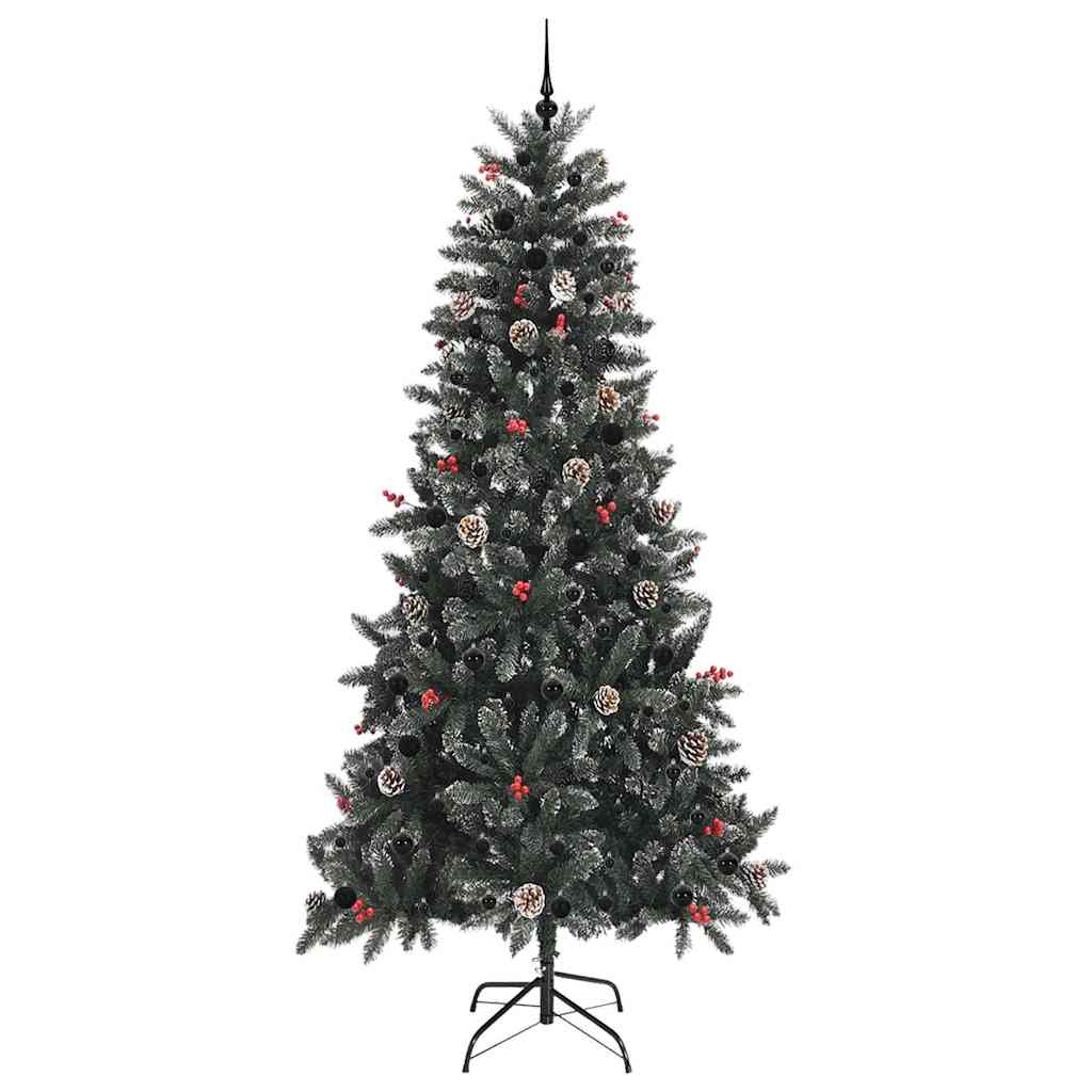 Artificial Christmas Tree with 300 LEDs with Stand Green 240 cm