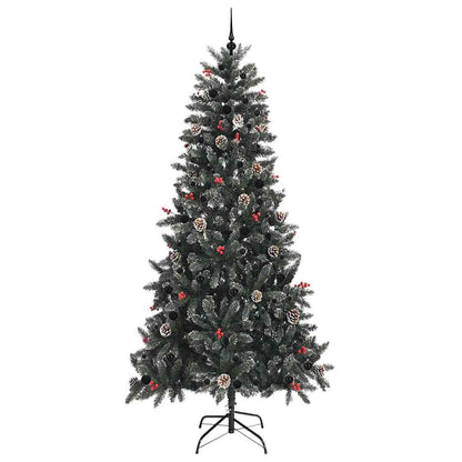 Artificial Christmas Tree with 300 LEDs with Stand Green 240 cm