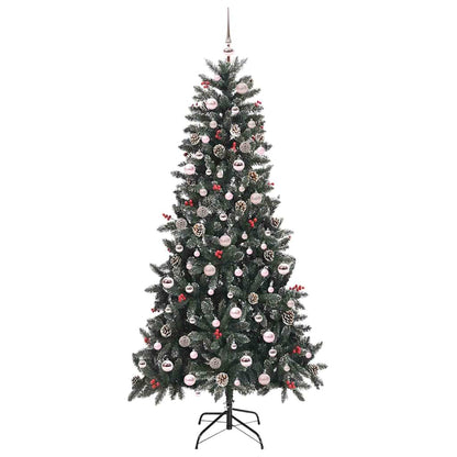 Artificial Christmas Tree with 300 LEDs with Stand Green 240 cm