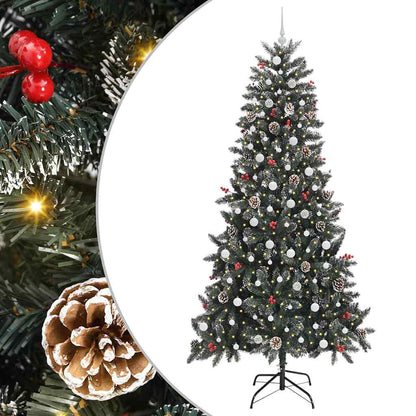 Artificial Christmas Tree with 300 LEDs with Stand Green 240 cm