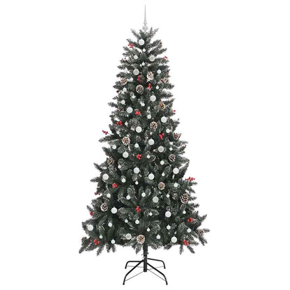 Artificial Christmas Tree with 300 LEDs with Stand Green 240 cm