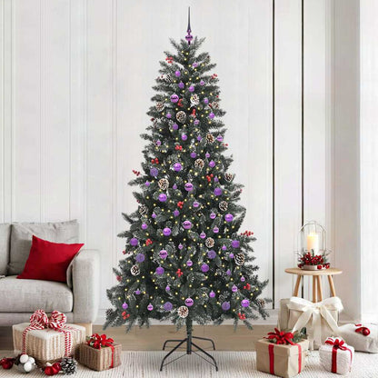Artificial Christmas Tree with 300 LEDs with Stand Green 240 cm