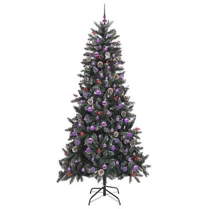 Artificial Christmas Tree with 300 LEDs with Stand Green 240 cm