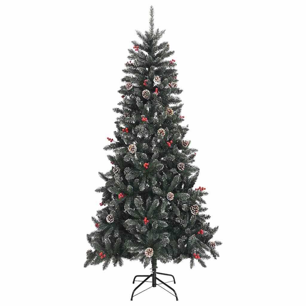 Artificial Christmas Tree with 300 LEDs with Stand Green 240 cm