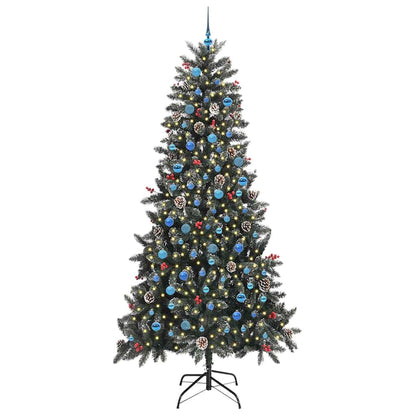 Artificial Christmas Tree with 300 LEDs with Stand Green 240 cm