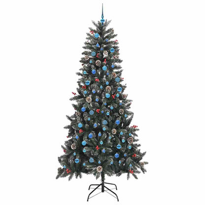 Artificial Christmas Tree with 300 LEDs with Stand Green 240 cm