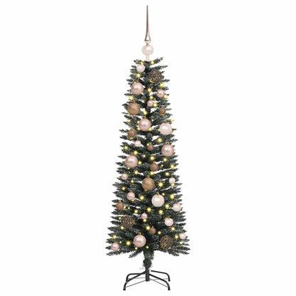 Artificial Christmas Tree with 150 LEDs with Stand Green 120 cm
