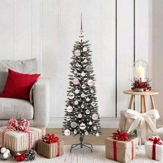 Artificial Christmas Tree with 150 LEDs with Stand Green 120 cm