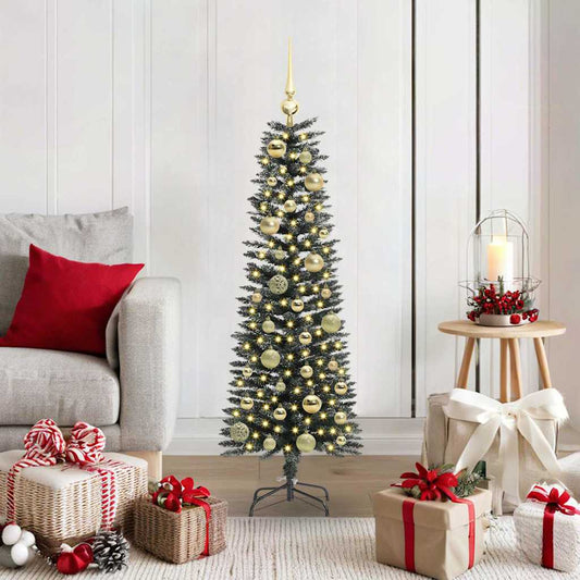 Artificial Christmas Tree with 150 LEDs with Stand Green 120 cm
