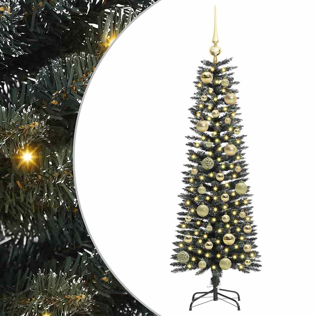 Artificial Christmas Tree with 150 LEDs with Stand Green 120 cm