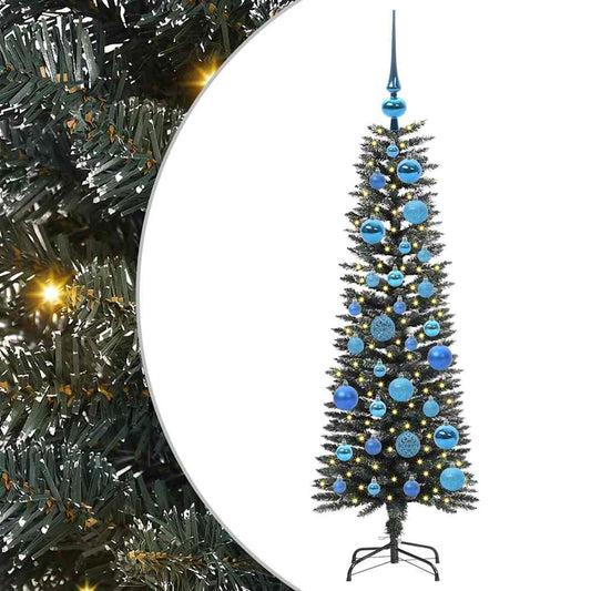 Artificial Christmas Tree with 150 LEDs with Stand Green 120 cm