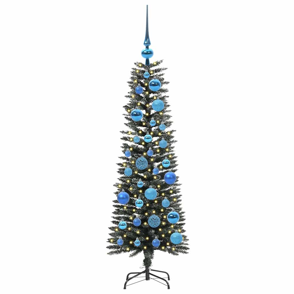 Artificial Christmas Tree with 150 LEDs with Stand Green 120 cm