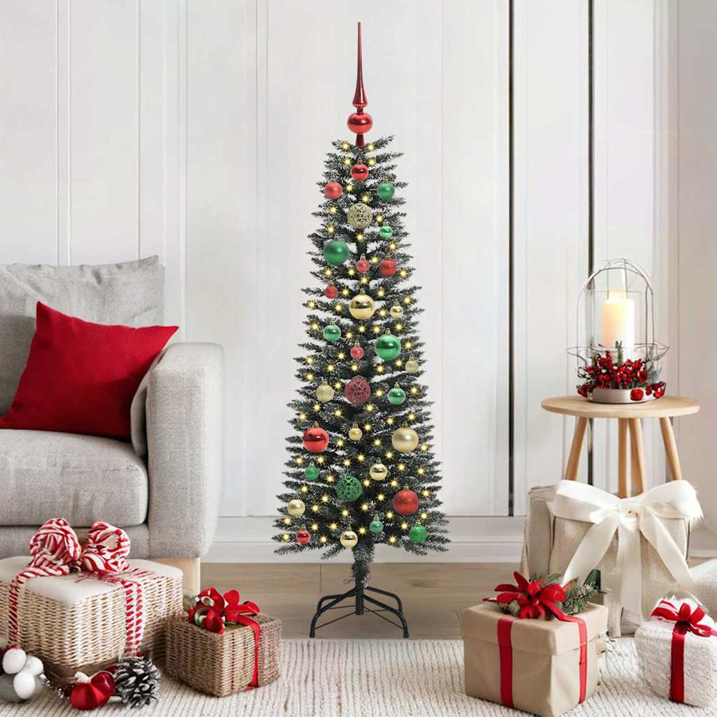 Artificial Christmas Tree with 150 LEDs with Stand Green 120 cm