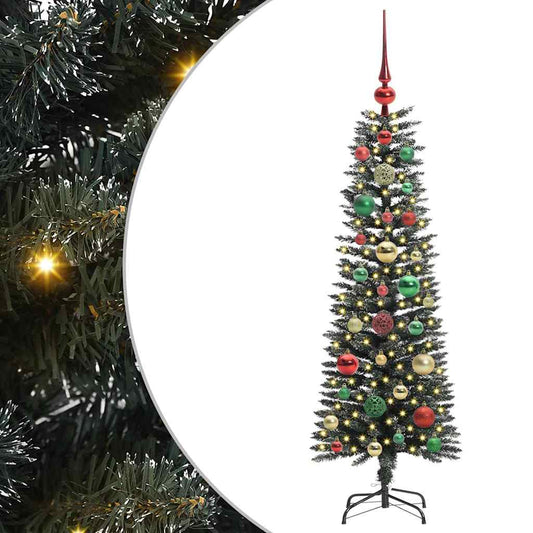 Artificial Christmas Tree with 150 LEDs with Stand Green 120 cm