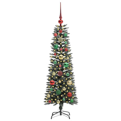 Artificial Christmas Tree with 150 LEDs with Stand Green 120 cm