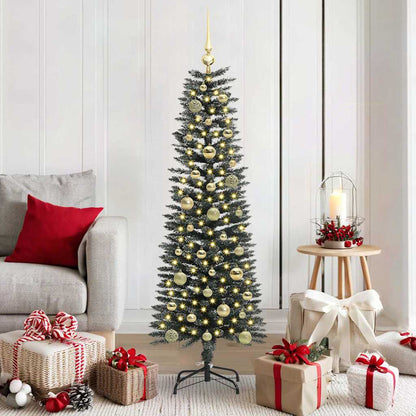 Artificial Christmas Tree with 150 LEDs with Stand Green 150 cm