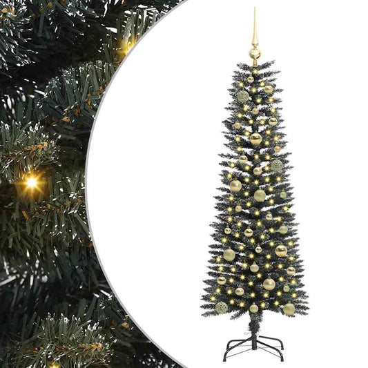 Artificial Christmas Tree with 150 LEDs with Stand Green 150 cm