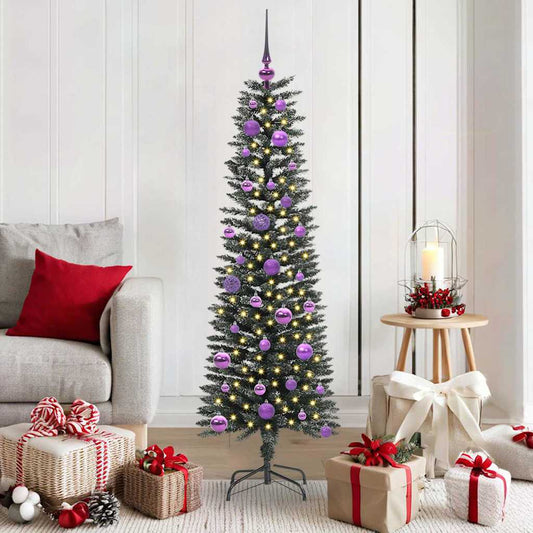 Artificial Christmas Tree with 150 LEDs with Stand Green 150 cm