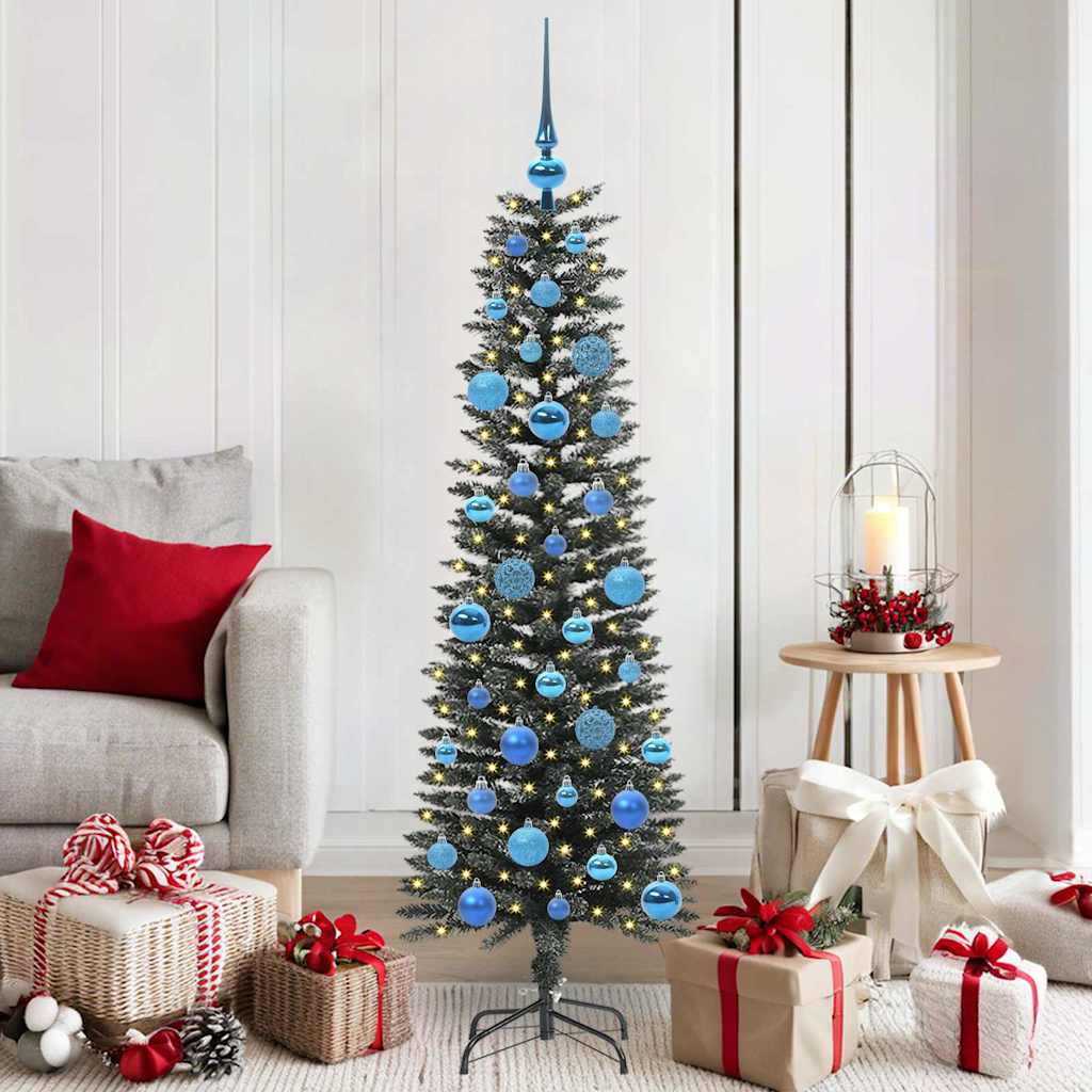 Artificial Christmas Tree with 150 LEDs with Stand Green 150 cm