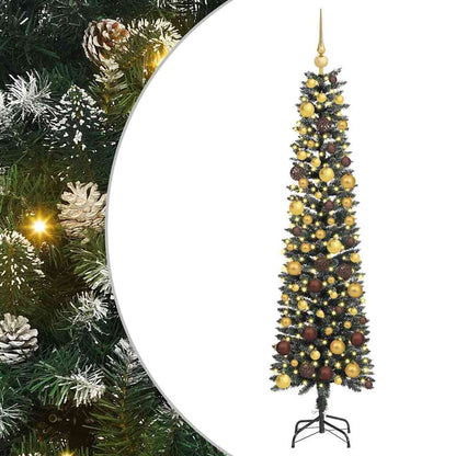 Artificial Christmas Tree with 300 LEDs with Stand Green 180 cm