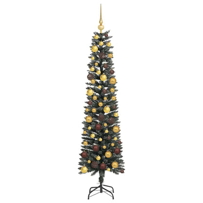 Artificial Christmas Tree with 300 LEDs with Stand Green 180 cm