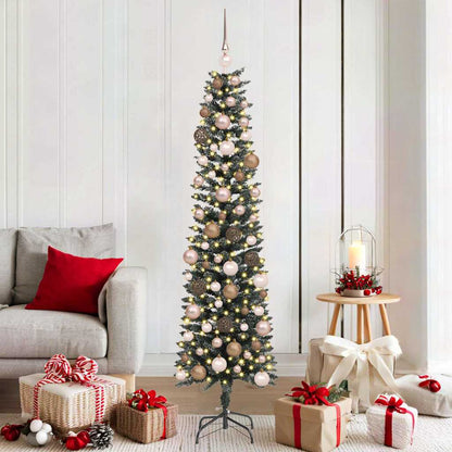 Artificial Christmas Tree with 300 LEDs with Stand Green 180 cm