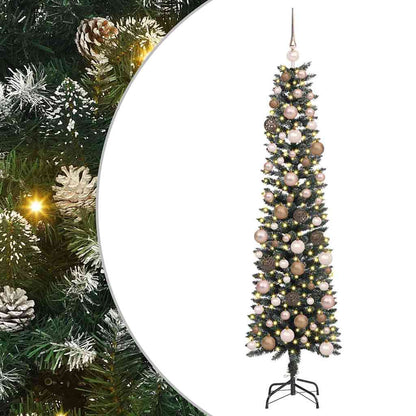 Artificial Christmas Tree with 300 LEDs with Stand Green 180 cm
