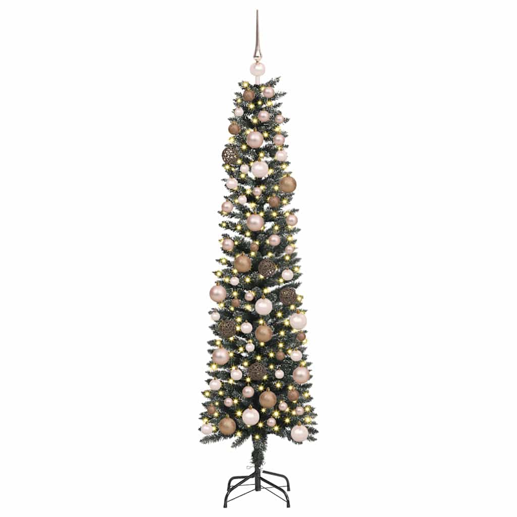 Artificial Christmas Tree with 300 LEDs with Stand Green 180 cm