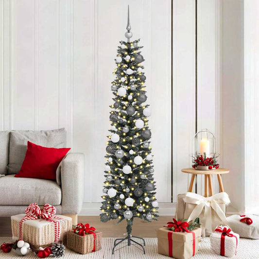 Artificial Christmas Tree with 300 LEDs with Stand Green 180 cm