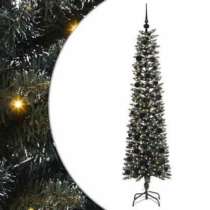 Artificial Christmas Tree with 300 LEDs with Stand Green 180 cm